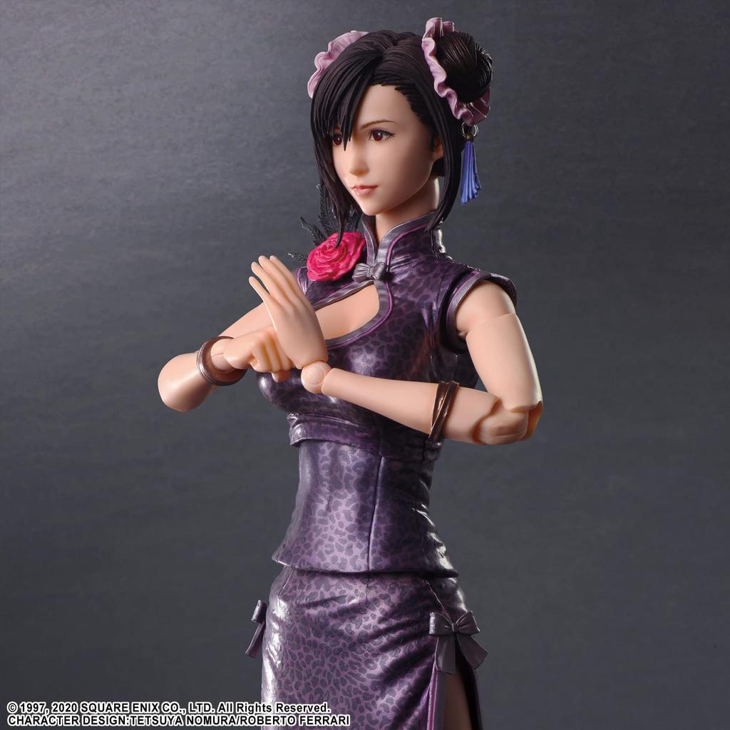 Final Fantasy VII Remake PLAY ARTS Kai Tifa Lockhart Fighter Dress PVC malovaná pohyblivá figurka ver.