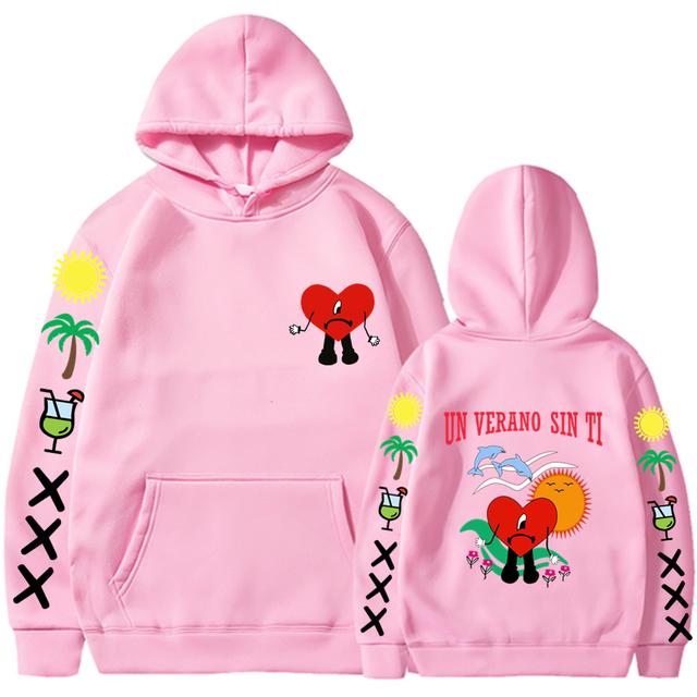 Un Verano Sin Ti Mikina Pánské Ženy Móda Bad Bunny Mikiny Dětské Hip Hop Mikiny Mikiny Mikiny s dlouhým rukávem Mikina s kapucí Dívčí kabáty