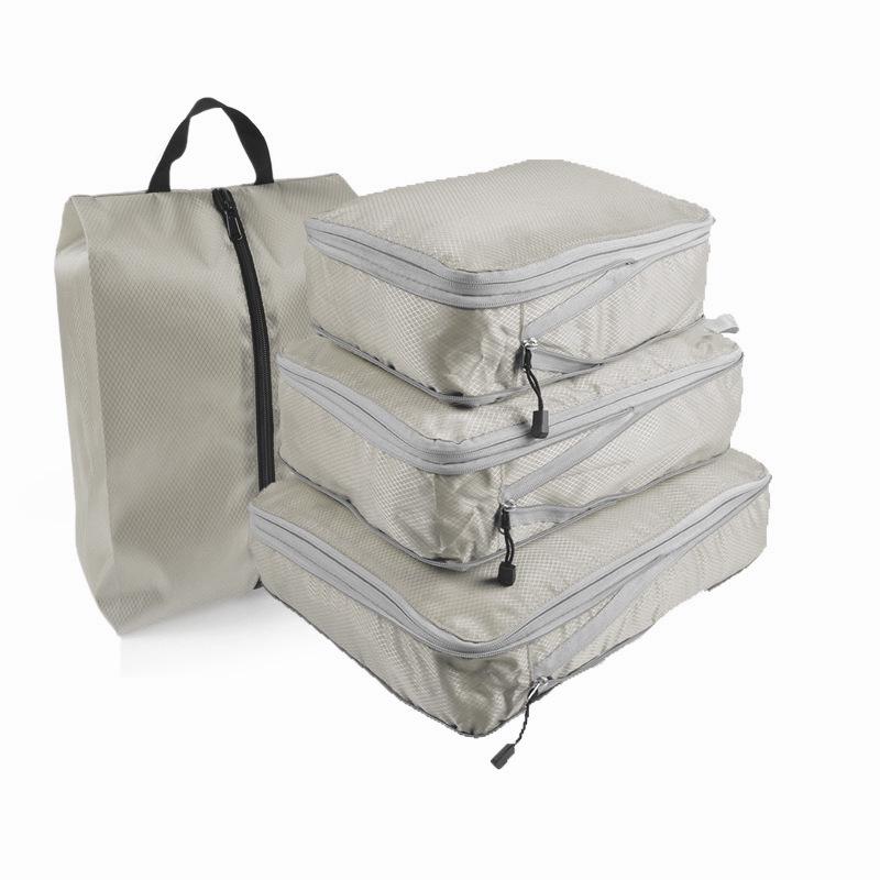 Waterproof Cross-Border Travel Three-Piece Compressible Clothes & Underwear Storage Bag Set