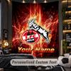 Wandteppich FC Köln Benutzerdefinierter Name Text Personalisierter Wandbehang Teppich Heimwanddekoration