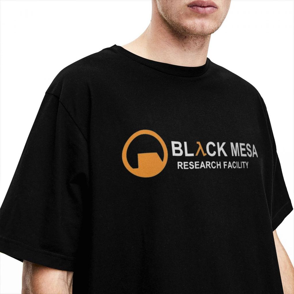 Men T-Shirt BLACK MESA Videogames Halfs Lifes T Shirts Fashion Summer Tee Shirt Vintage Pattern Cotton Tops Gift Idea