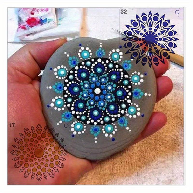 Pachet de 48 Șabloane Mandala Reutilizabile din Plastic PET pentru Pictură - Șabloane Craft pentru Artă DIY și Decorațiuni Interioare