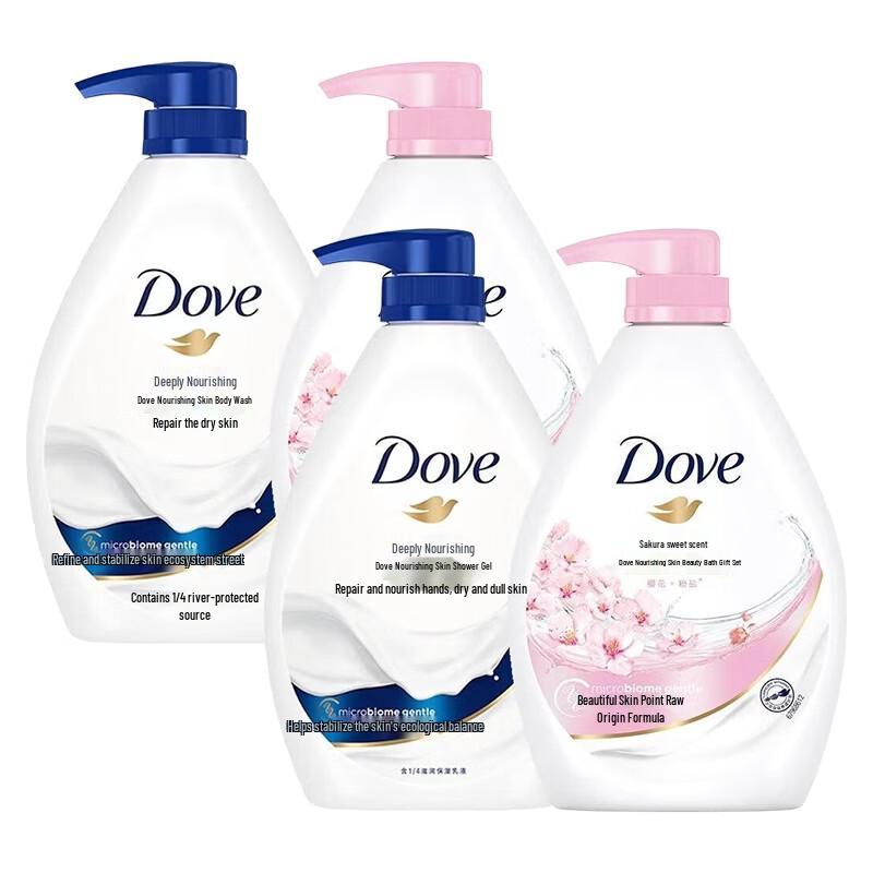 Набор гелей для душа Dove Цветок вишни и Глубокое питание