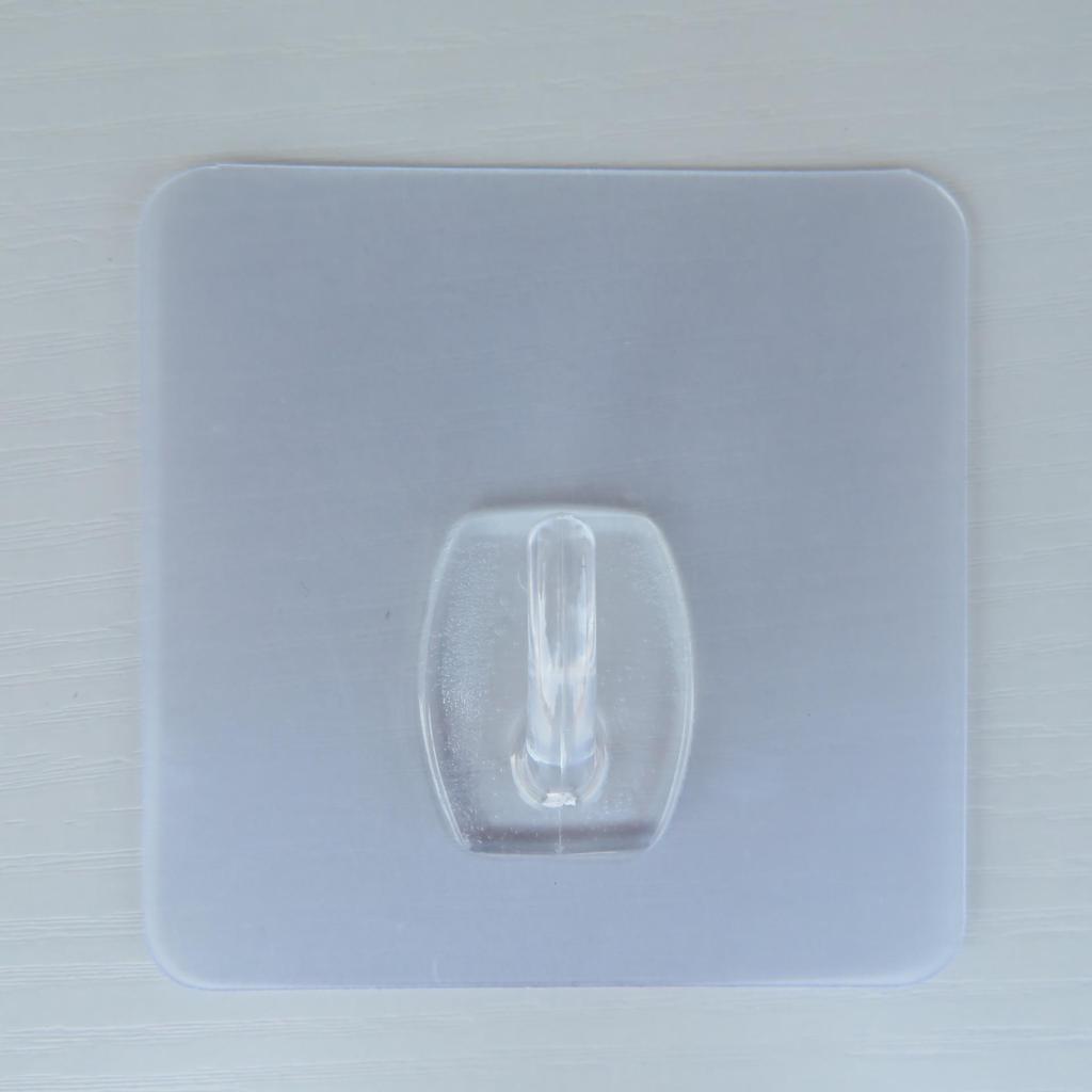 7CM Clear Traceless Adhesive Hook - Strong, Nail-Free, Waterproof Wall Hook