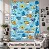 Wall Hanging Tapestry With Custom Name & Text, Mr. Men & Little Miss Decorative Tapestry For Bedroom