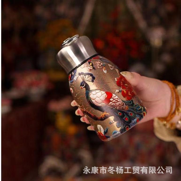 Guochao Mini Xiaopangding Thermos Cup with Pull Ring Convenient Pocket Cup Simple Fashion Cup Company Gifts