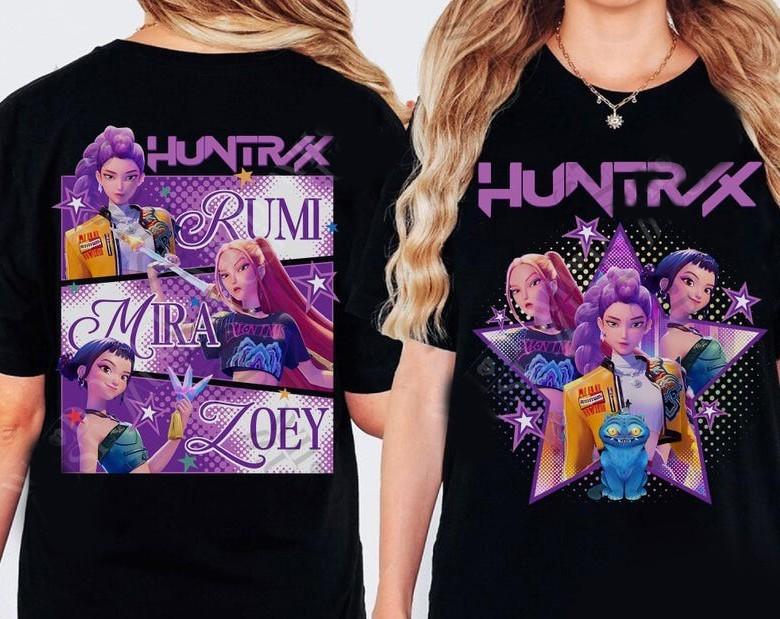 HOT!!! Kpop Huntrix 2 sides Shirt XXXL