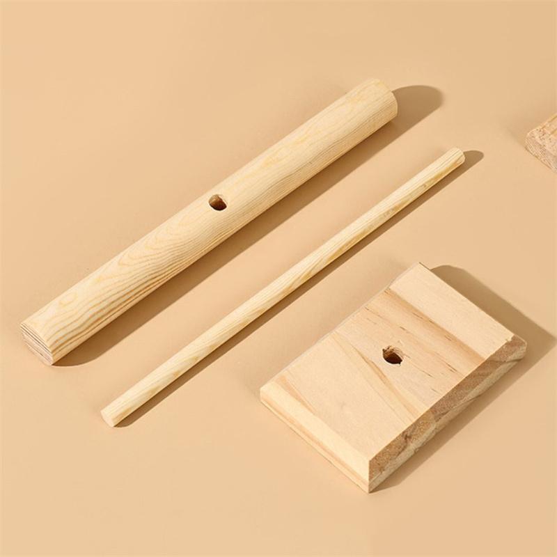 Stojan na rekvizity na šperky z masivního dřeva Náhrdelník s přívěskem do vlasů Stojan na skladování šperků