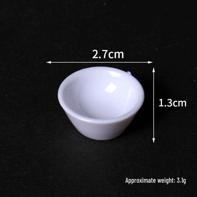 Miniature Tableware Set: Dollhouse Plates & Dishes for DIY Role-Playing Scenarios