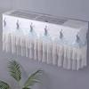 Lace Embroidery Flower Air Conditioner Protective Sleeve Dust-proof Fabric Windshield Curtain