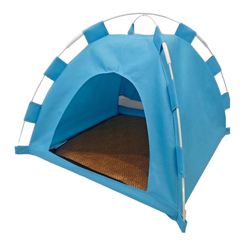 Foldable Outdoor Pet Tent with Cooling Mat for Cats