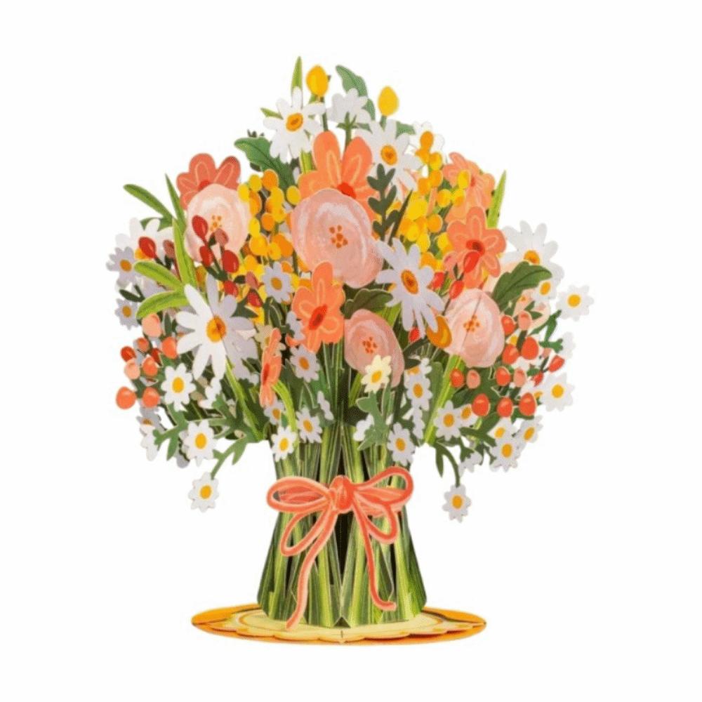 3D Дизайн Цветок Вишни Pop-Up Открытка Съемный Бумажный Цветок Pop-Up Механизм Праздничные Открытки с Заметкой Уникальная