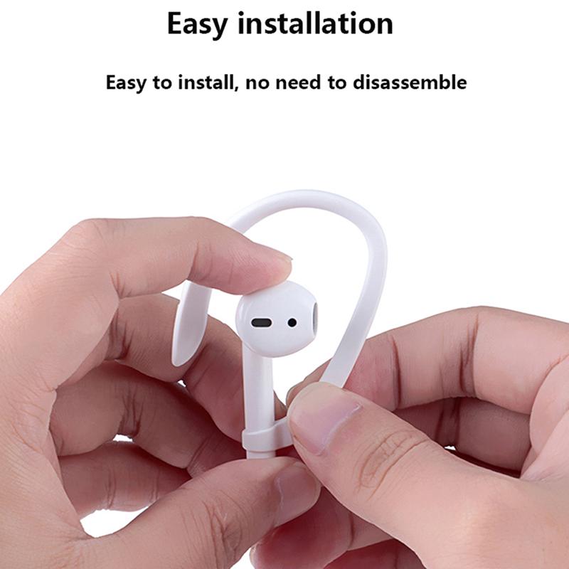 2 pary wysokiej jakości mini zestawu słuchawkowego Bluetooth zapobiegającego upadkom na ucho uchwyt na słuchawki