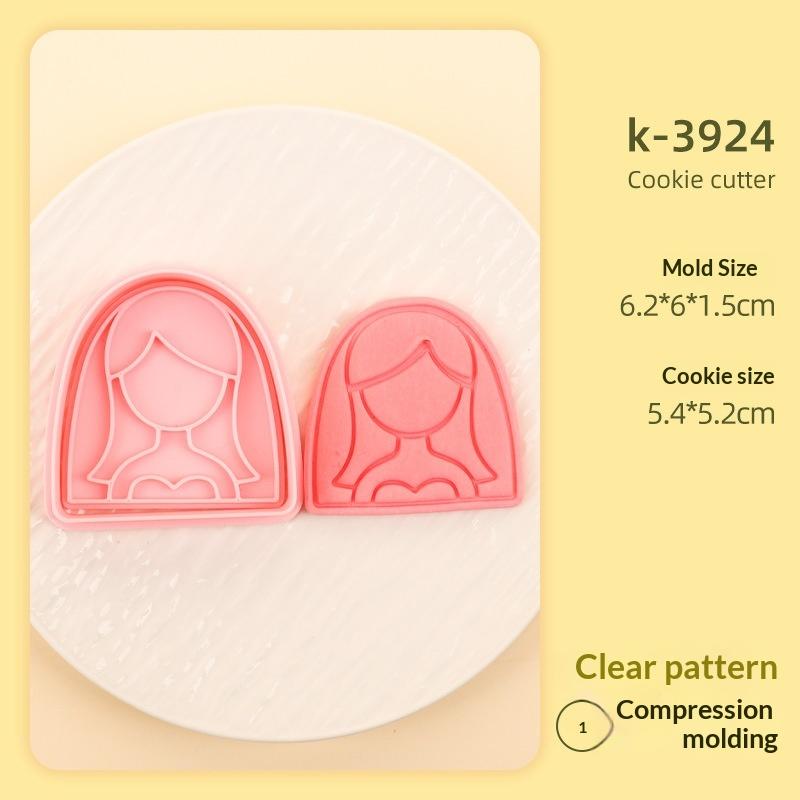 1/4Pcs 3D Valentine'S Day Wedding Cookie Cutters Biscuit Mold Cookie Mould Stamp Party Decor Baking Tools