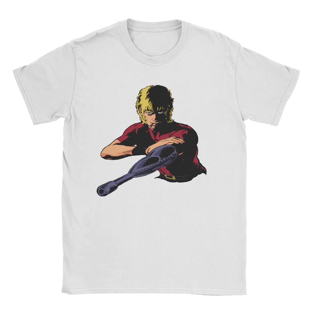 Space Adventure Cobra T Shirt Mens 100 Cotton Casual TShirts Round Neck Manga Anime Tee Shirt Short Sleeve Clothing Graphic