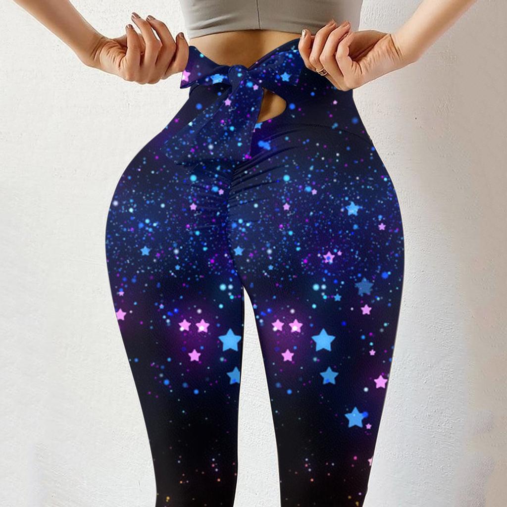 Women Printing High Waist Stretch Strethcy Fitness Leggings Yoga Pants