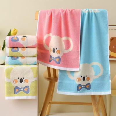Large Pure Cotton Cat Face Towel for Kids - Soft, Absorbent, Multi-Purpose