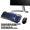 Wireless Keyboard Mouse Set Charged Lighting Black Built In Lithium Battery 3000mAh