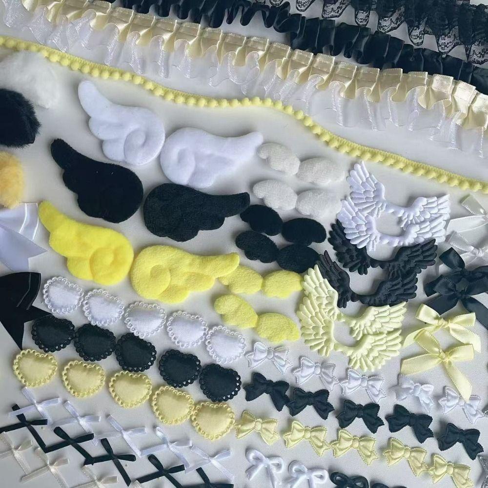 118pcs DIY Decoration Ribbon Lace Trim Set Cloth Craft Ribbon Set Scrapbook Decorating