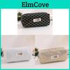 Canvas Pencil Case Large Capacity For Student Organizers With Sparkling Diamond Pattern Design