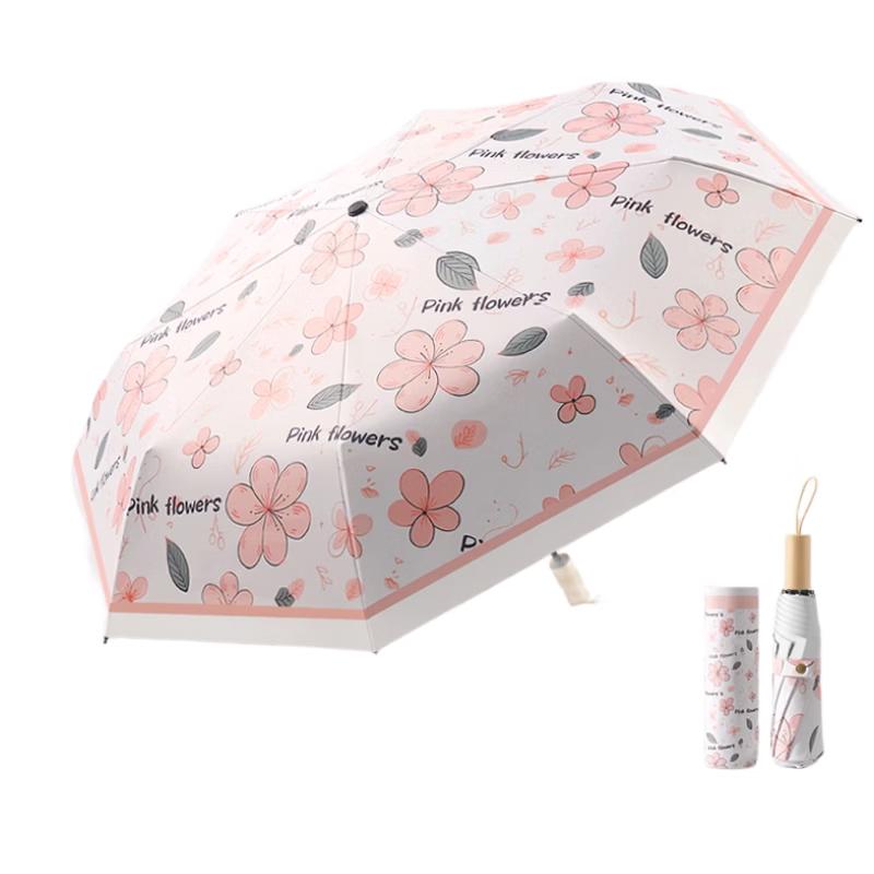 MAYDU Tri-Fold UV Protection Dual-Purpose Umbrella