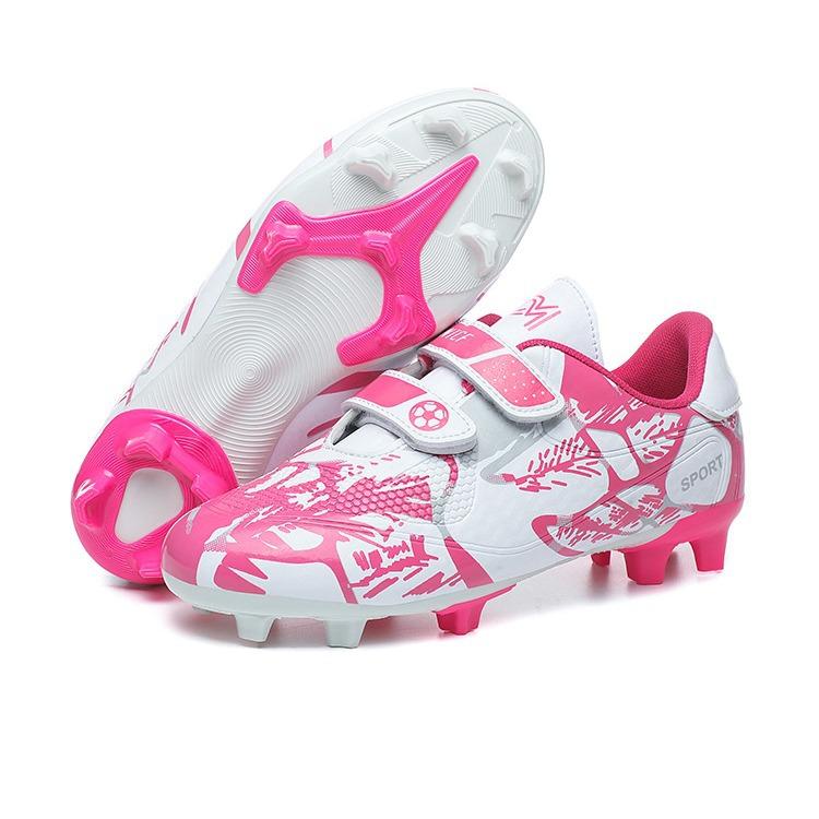 Popular children's broken nails, long nails, Velcro football shoes, special training shoes for primary school students, boys and girls free of s