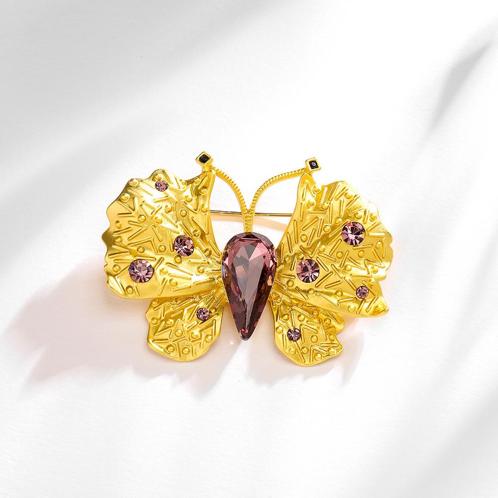 

Брошь-бабочка, роскошная женская брошь с темпераментом, изысканный дизайн, хрустальная булавка, аксессуары для костюма