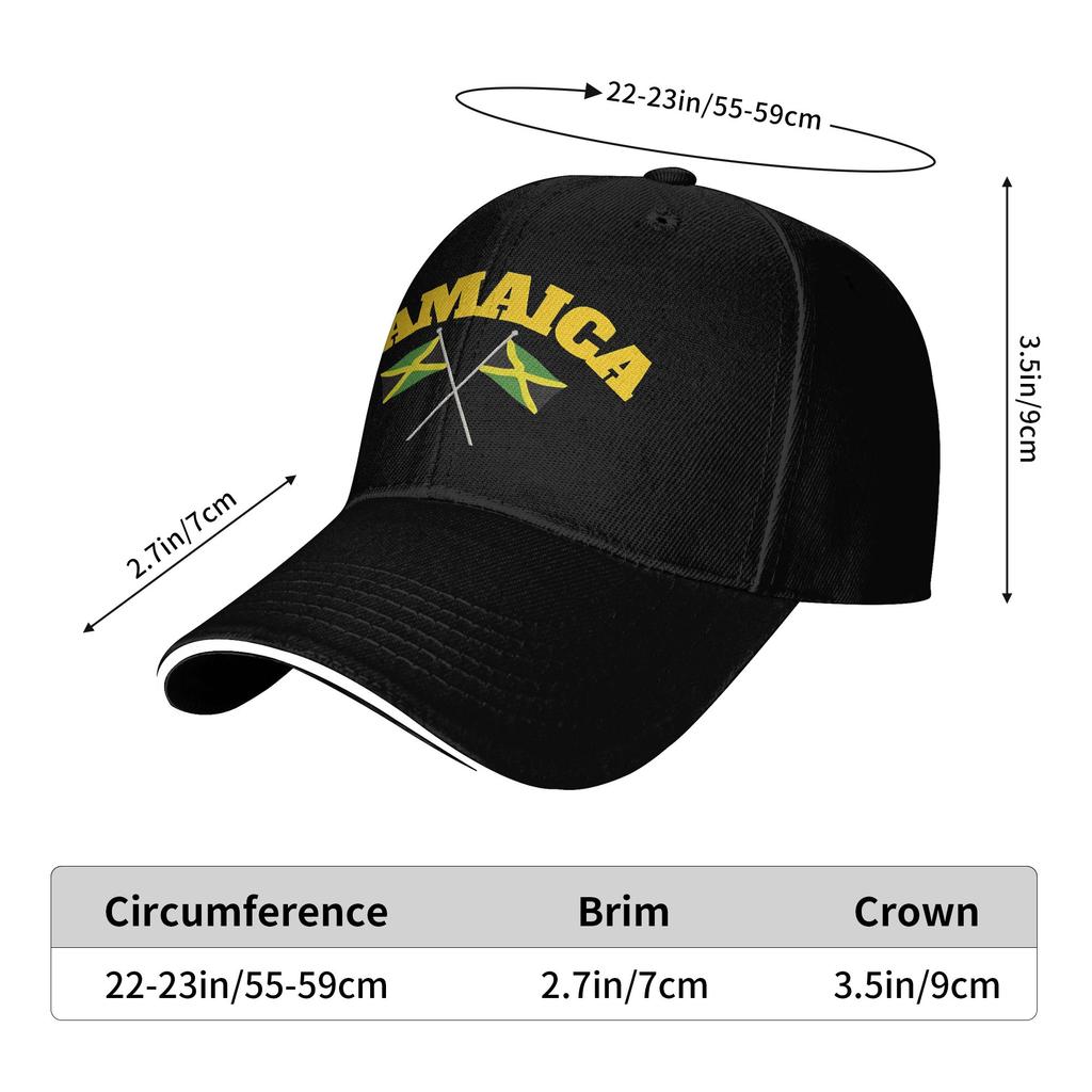Spring Casual Baseball Cap Jamaica Flag Running Hippie Trucker Hat For Couple Women High Quality Fashion Snapback Cap
