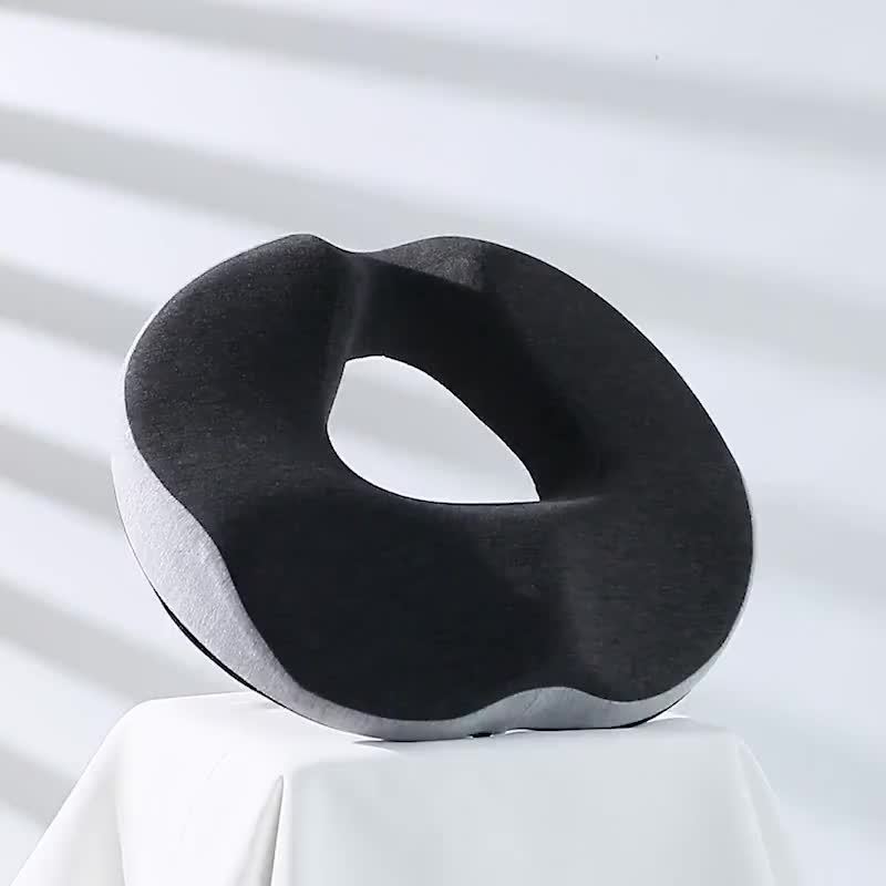 Cojín de Asiento para Alivio de Presión, Adecuado para Silla de Oficina/Casa, Coche, Silla de Ruedas para Estar Sentado Largo Tiempo, Alivia la Presión en las Caderas, Espuma Viscoelástica Ultradensa