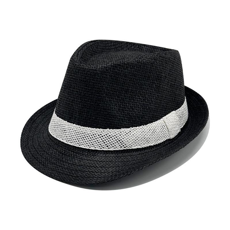 Fashion Weaving Jazz Hat With Wide Brim And Sunshade Design For Daily Outfit