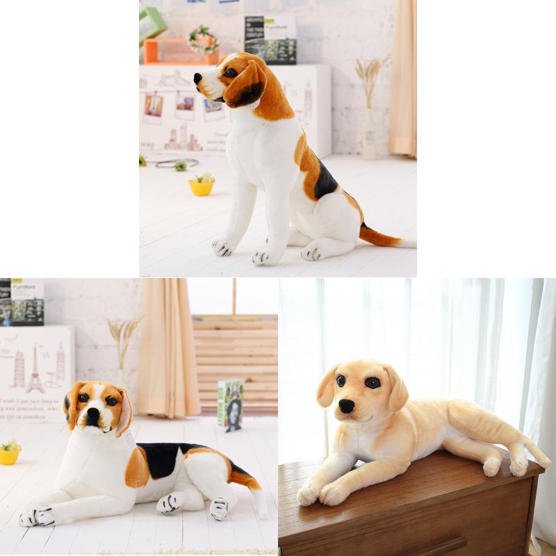 Realistic Dog Plush Toy With Short Fur For Kids And Collectors