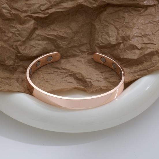 Magnetic Bracelet Adjustable Unisex Bracelet Minimalist Alloy Bangle with Effective Magnets Open Cuff Bracelet Gift for Men And