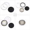 100 Stuks Muntcapsule Hoesje en Verstelbaar (17/20/25/27/30mm) Beschermende Zwarte Pakking Munt Houder met Plastic Opberg Organizer Doos