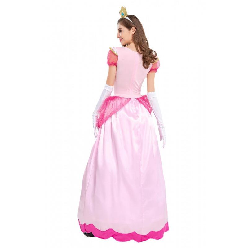 Halloween Costume Mario, Princess Peach, Stage Costume, Party Queen Costume