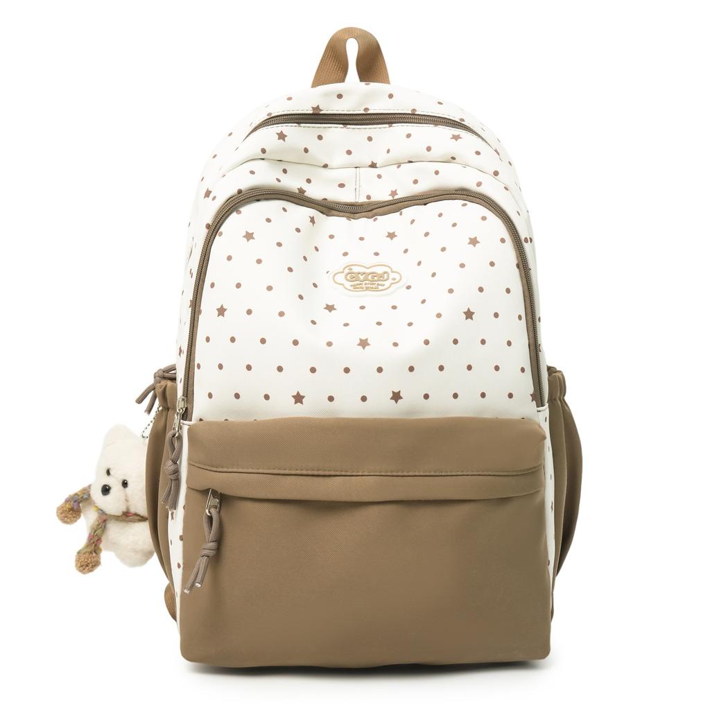 Schoolbag New High-value Japanese Schoolbag Ins Niche Sweet and Cute Star Backpack Junior High School Students Lightweight Backpack