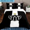 3pcs Love For Atlético Printed Bedding Set Duvet Cover Closure Includes 1 Duvet Cover & 2 Pillowcases Bedding Sets Home Decor Gifts