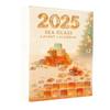 Адвент-календар з морського скла 2025 24-денна коробка для зворотного відліку Багатофункціональна різдвяна прикраса для дитячих кімнат будинків автомобілів