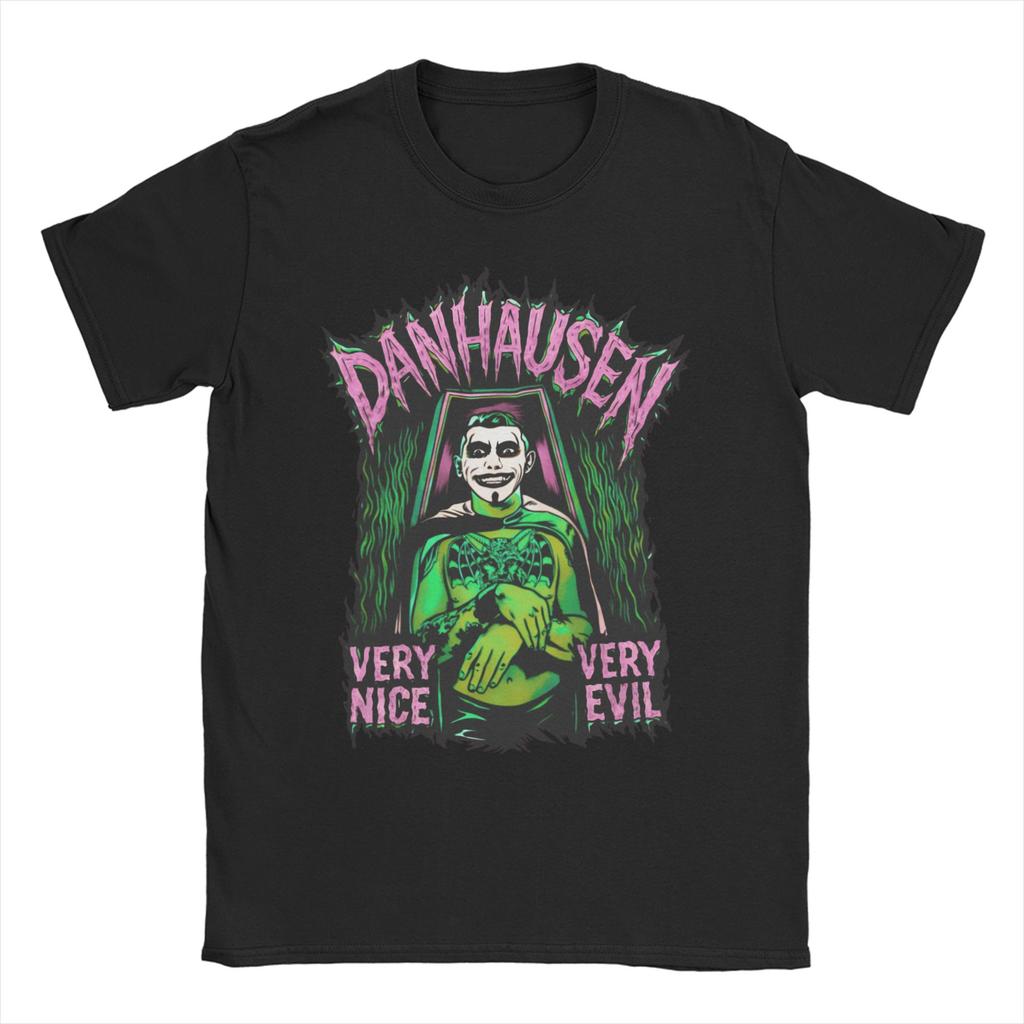 Very Nice Very Evil Horror Wrestler T-Shirt for Men Women Coffin Throne Danhausen Funny Pure Cotton Tee Shirt T Shirts Printing