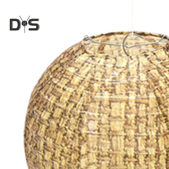 1/9ks Sada papírových lampionů Rustikální jutový design Snadné zavěšení Ručně vyráběné závěsné lampiony Svatební party dekorace