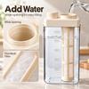 Double Silicone Seal Cold Brew Pitcher PP ABS AS Brewing Coffee Carafe  Kitchen Counter