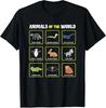 Animals of The World Funny Rare Animals Memes Tee T-Shirt S-3XL