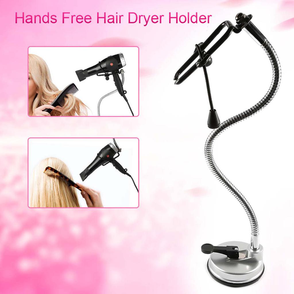 360 Degree Freely Rotation Hair Dryer Wall Holder Hands Free Hair Blower Stand Suction Cup