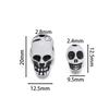 30pcs/Lot Skull Beads Acrylic Spacer Bead for Bracelet Necklace Earrings DIY Jewelry Making Accessories Halloween Decoration