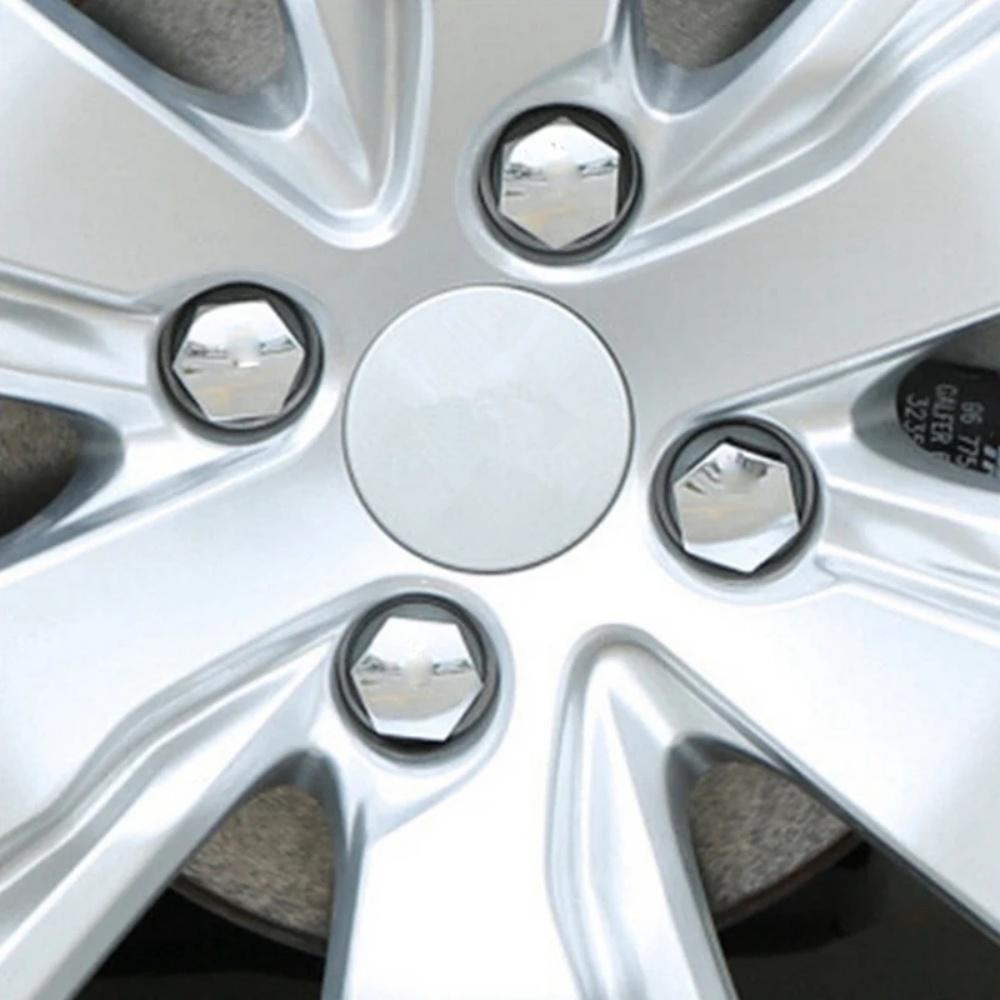 4Pcs Tire Screw Trim Cover 9644577080 540809 For Peugeot 307 308 508 Citroen C4