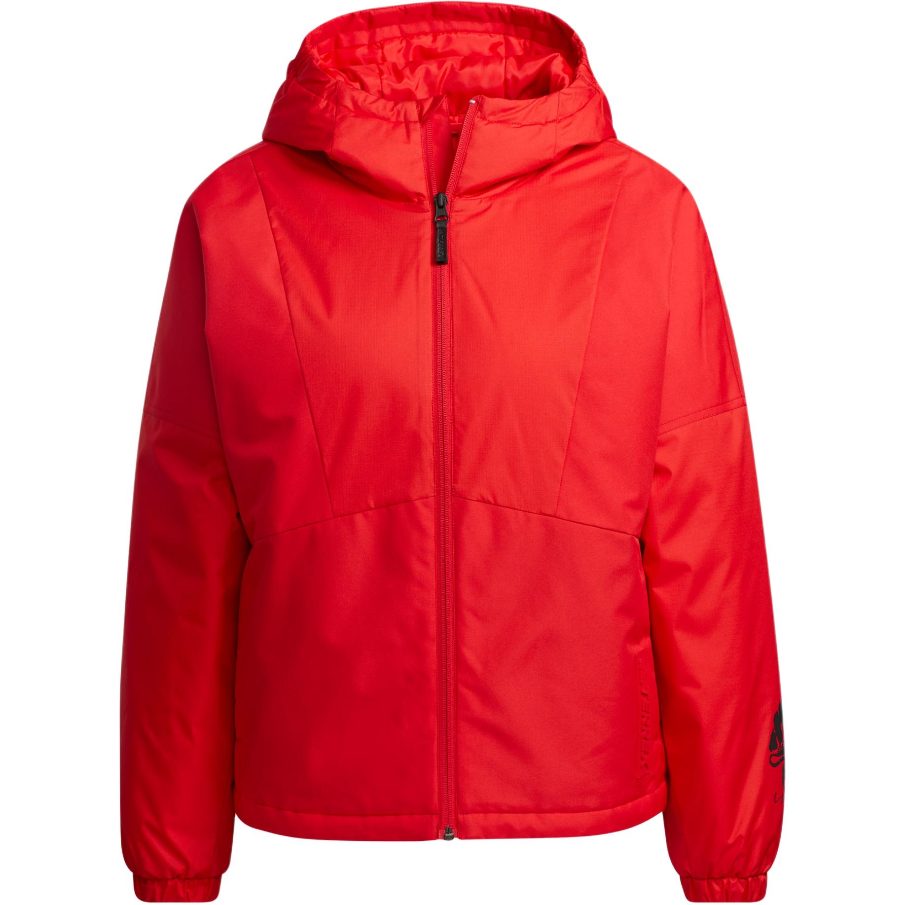 adidas TERREX Women s Outdoor Insulated Hooded Jacket Red GN7582 M