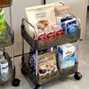 Acrylic Trolley, Bedside, Floor Standing Bathroom, Mobile Bathroom, Storage Rack, Multifunctional Multi-layer Snacks