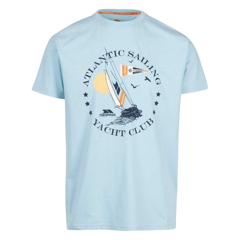 TRESPASS Mens Cedarf Lettering Crew Neck T-Shirt