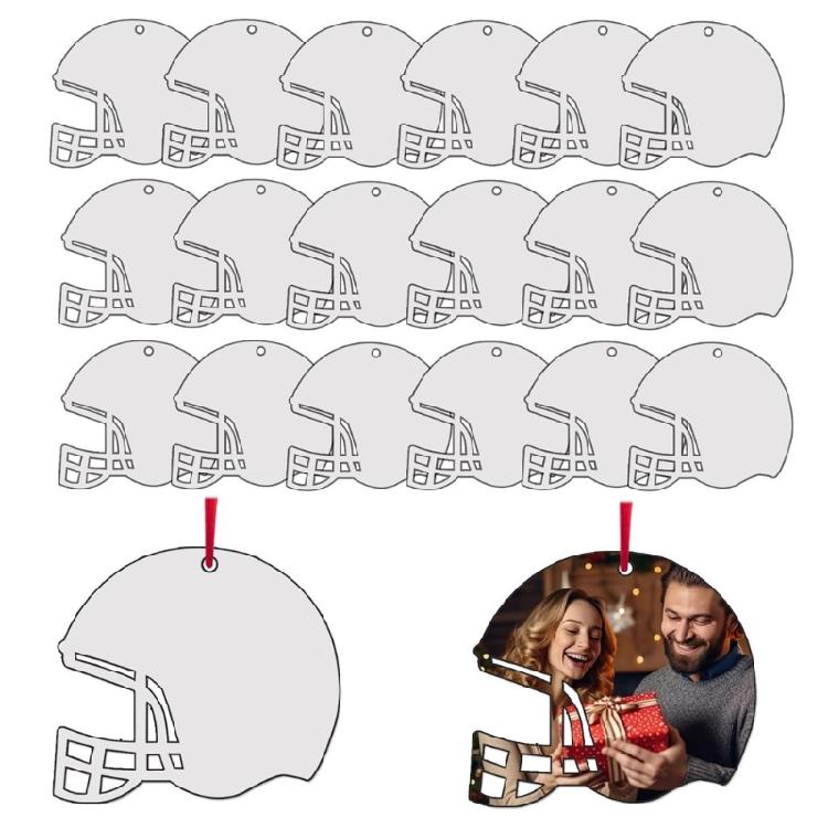 

Pack of 20 Sublimation Helmet Blank Pendants Double Sided Heat Transfer Pendant 1