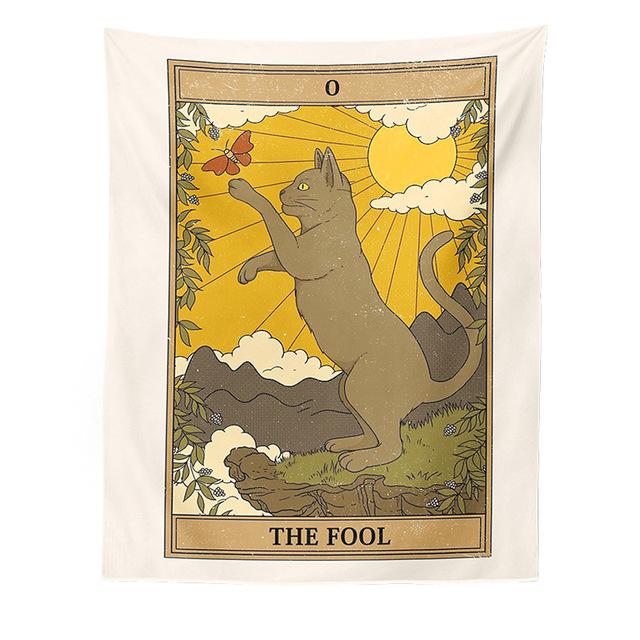Tarot Tapestry Retro Art Decoration Tapestry Living Room Bedroom Background Wall Decoration Cloth Can Be Customized