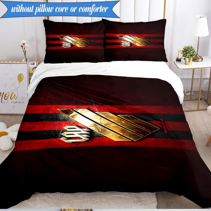 3PCS Athletico Football Club Printed Soft Bedding Set,Including 1pc Duvet Cover And 2pcs Pillowcases Perfect for Bedroom, Dormitory, Fan Gift